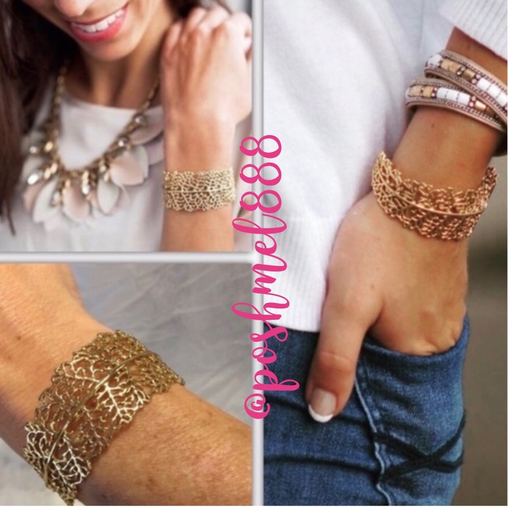 Stella & Dot | Dainty Gold⚜️‘Retired’ Gold Grace Cuff Bracelet - Picture 16 of 16
